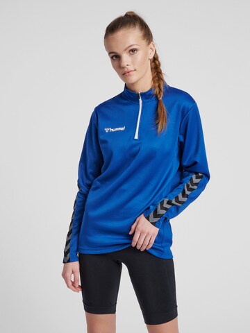 Hummel Athletic Sweatshirt in Blue: front