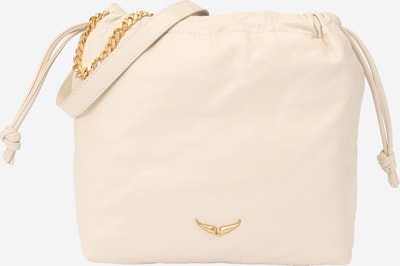 Sutraukiama rankinė 'ROCK TODAY' iš Zadig & Voltaire, spalva – nebalintos drobės spalva / Auksas, Prekių apžvalga