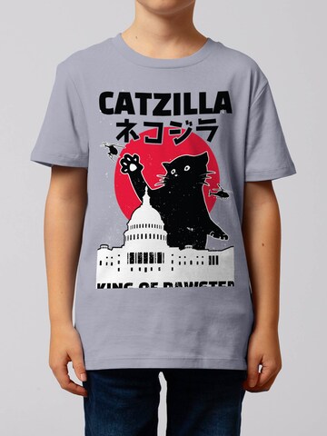 watabout.kids Shirt 'Catzilla' in Purple: front
