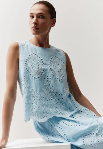 Chemisier MORE & MORE en bleu : devant