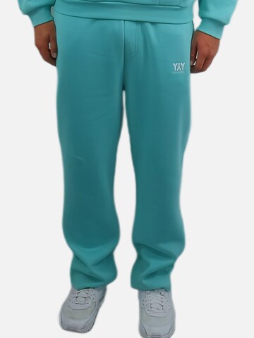 HEFTYKA Loosefit Sporthose 'OPEN' in Blau