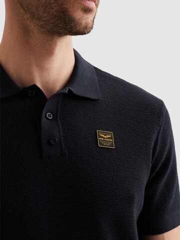Maglietta 'Polo shirt with waffle texture' di PME Legend in blu