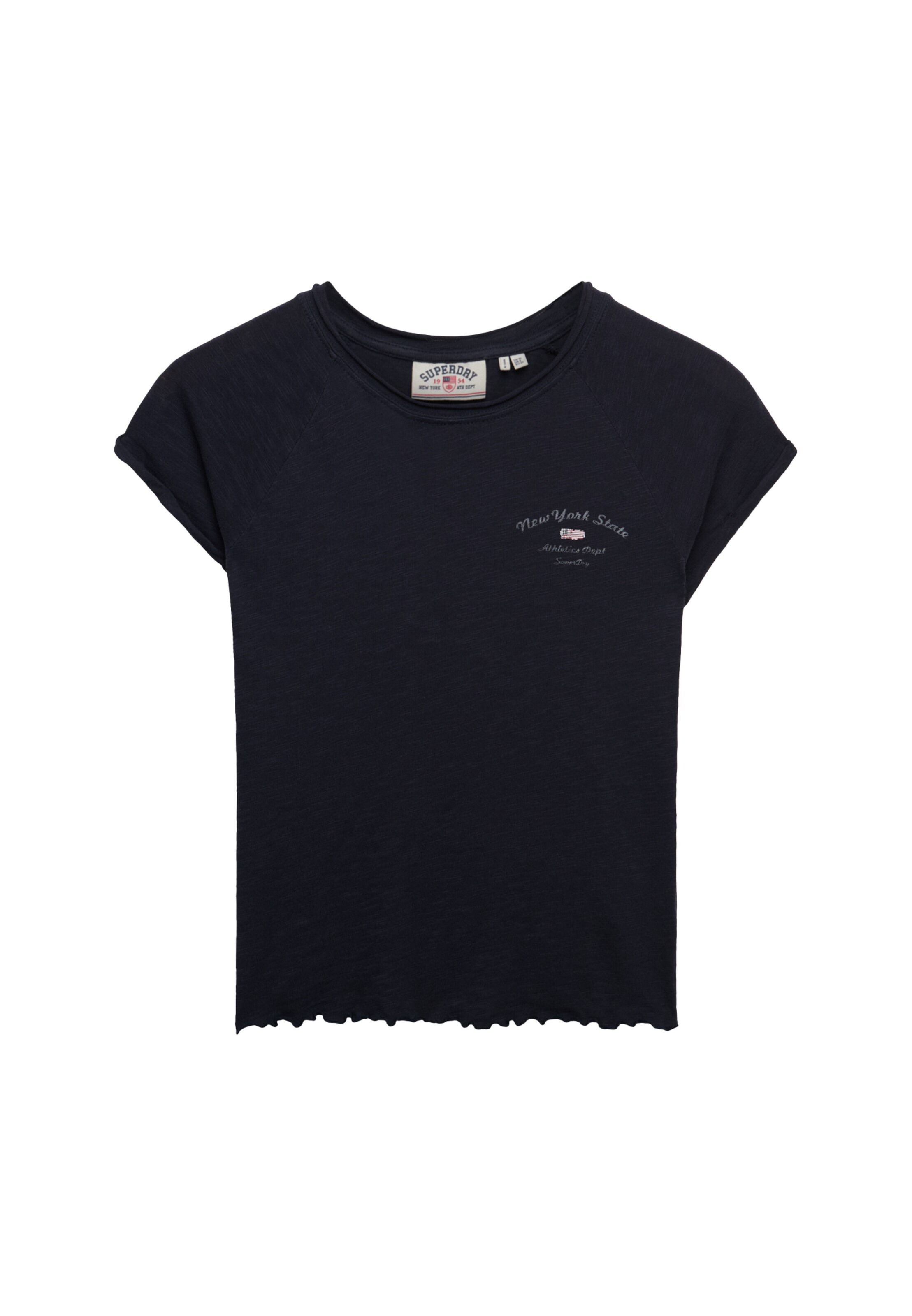 Superdry & Co Shirt 'Athletic Essentials Slub' in Blue: front