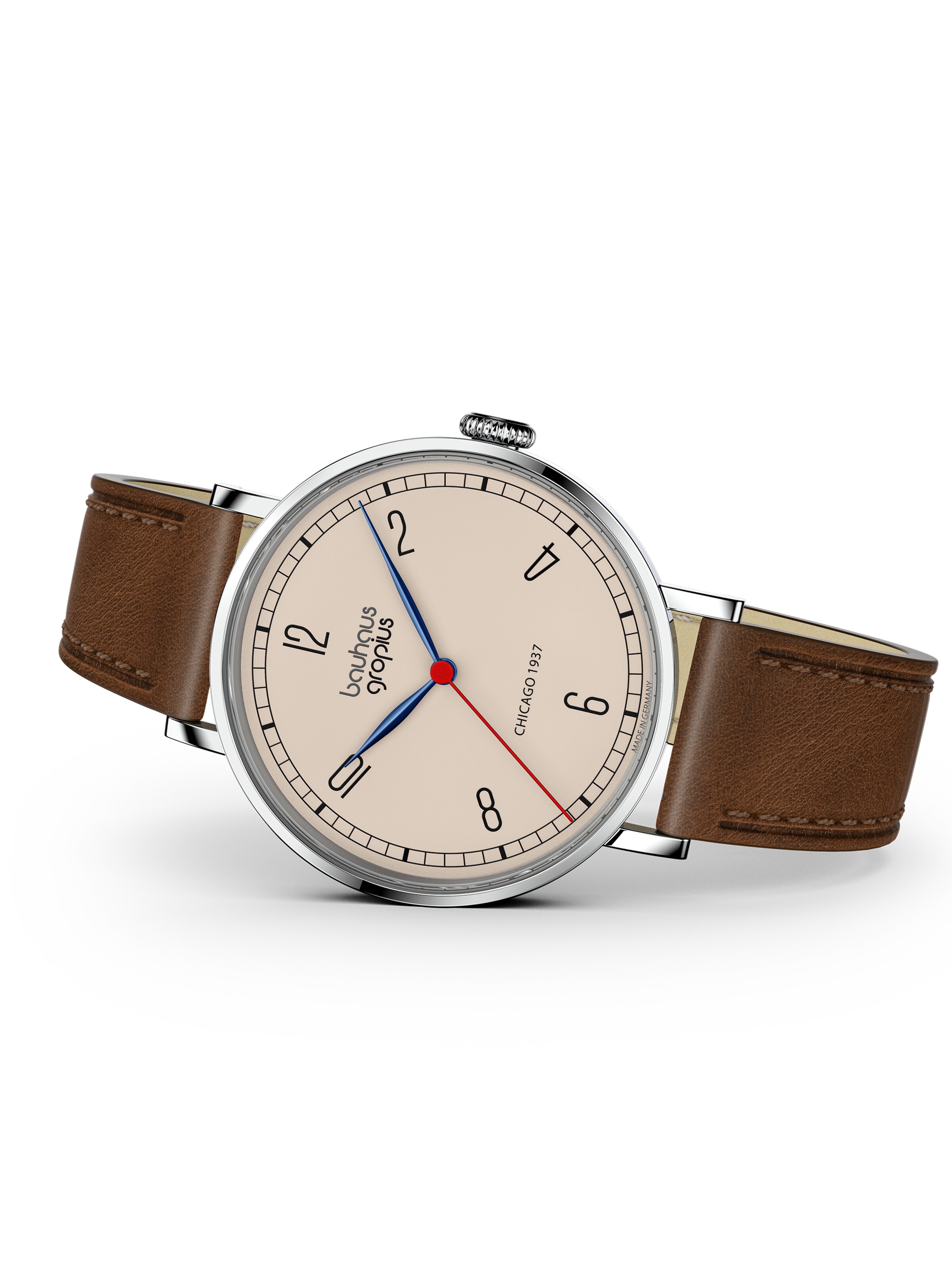 WALTER GROPIUS Analog Watch 'CHICAGO' in Beige
