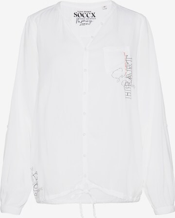 Camicia da donna 'Memory Lane' di Soccx in bianco: frontale