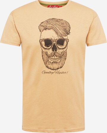 T-Shirt 'Hipster' Derbe en marron : devant