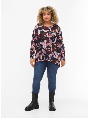 Zizzi Blouse 'Vlucca' in Zwart