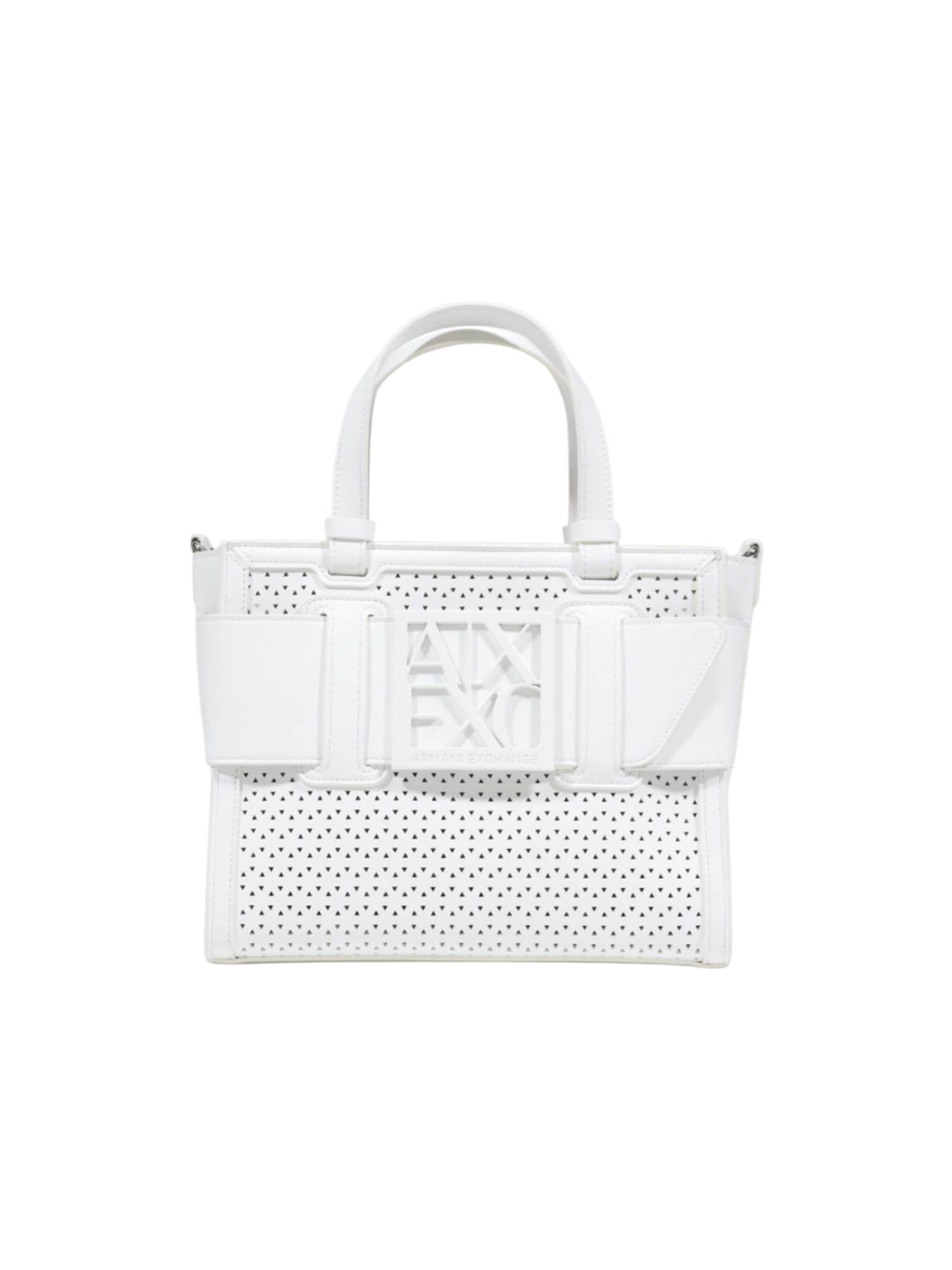ARMANI EXCHANGE - Bolso de mano 'SHOPPING BAG XW000392 AF22626' en blanco: frente