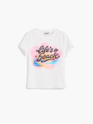 Tricou de la Desigual pe alb