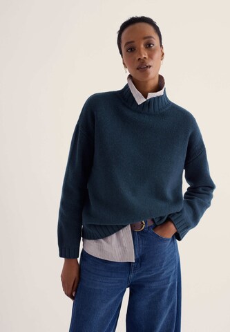 Pull-over Seasalt Cornwall en bleu : devant