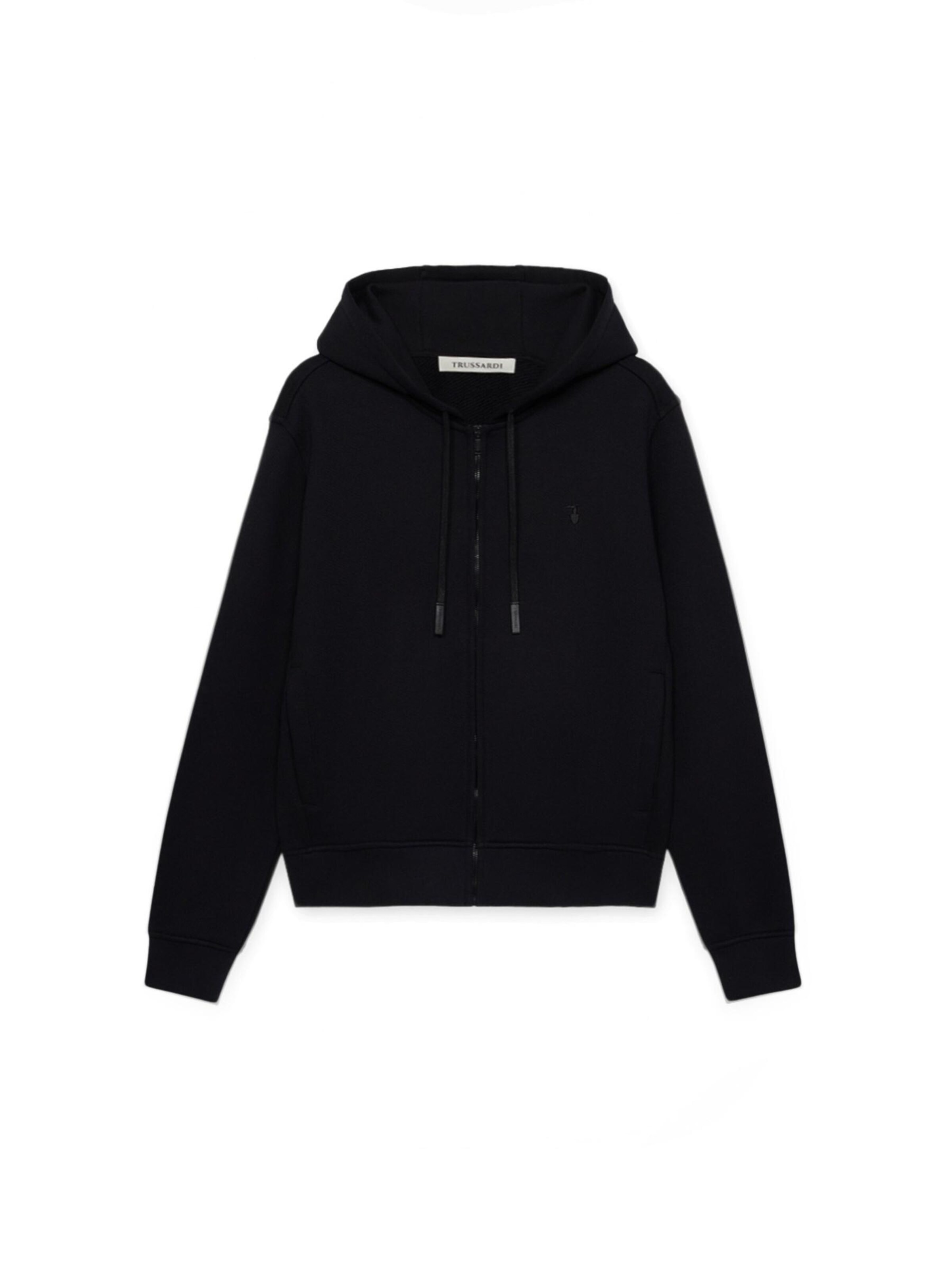 Giacca di felpa di Trussardi in nero: frontale