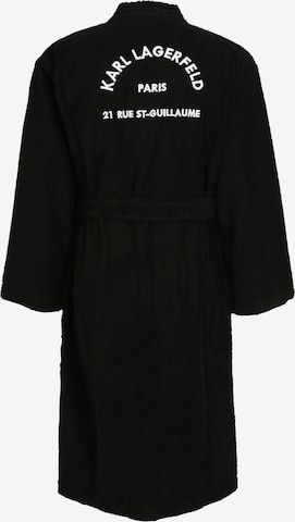 Karl Lagerfeld Long Bathrobe in Black