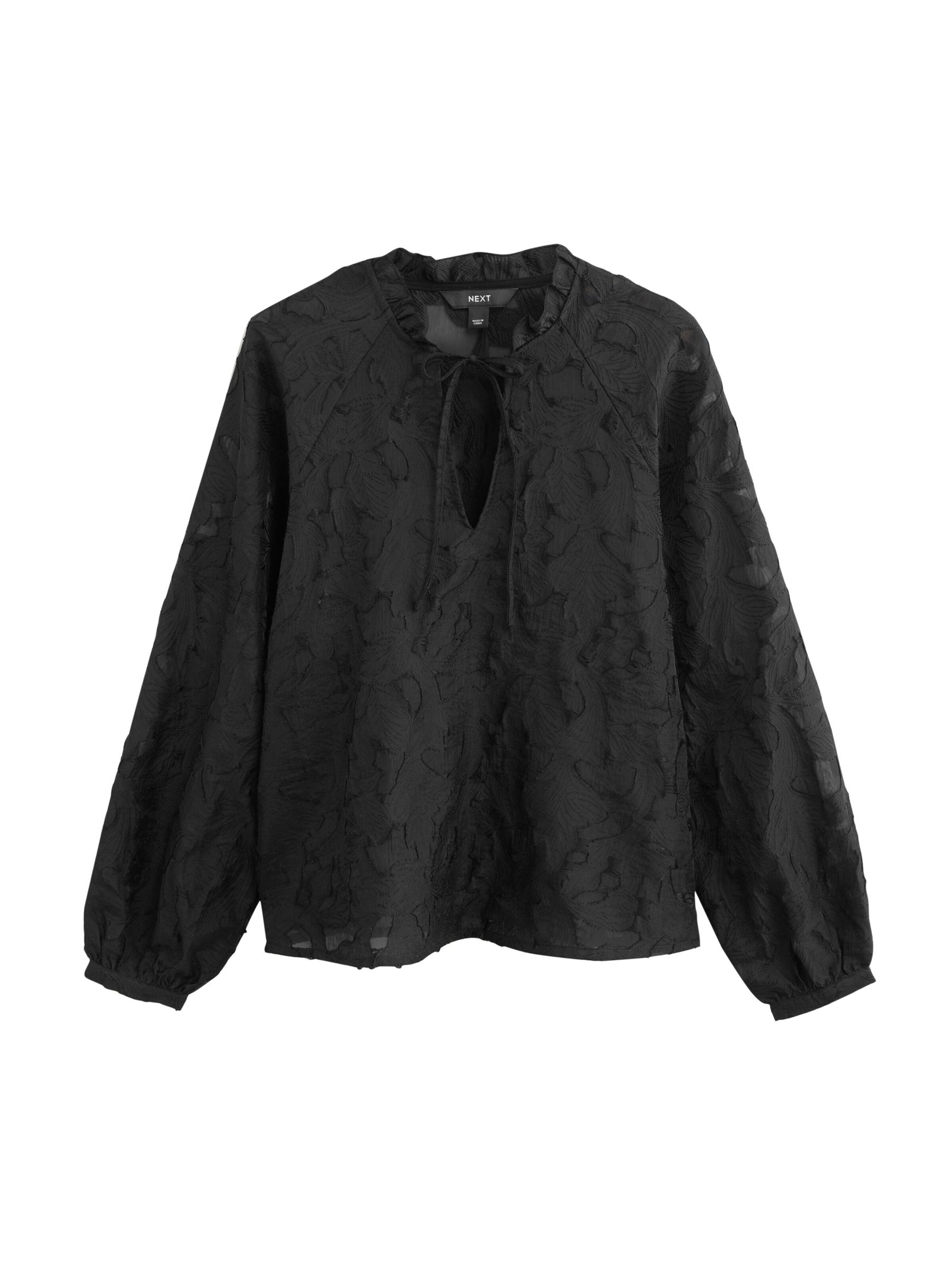 Next Blúz - fekete: elől