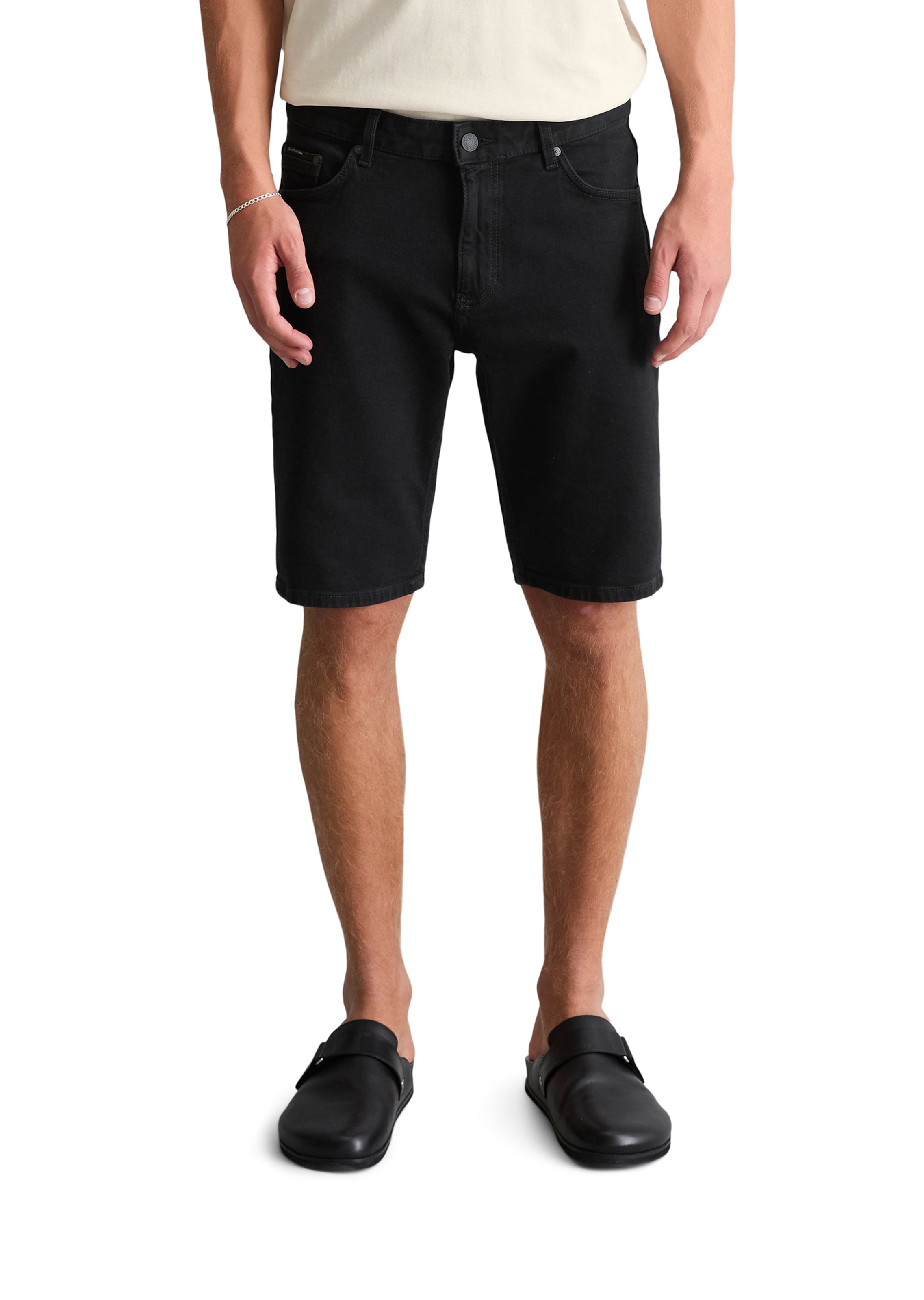Marc O'Polo DENIM Tapered Trousers in Black