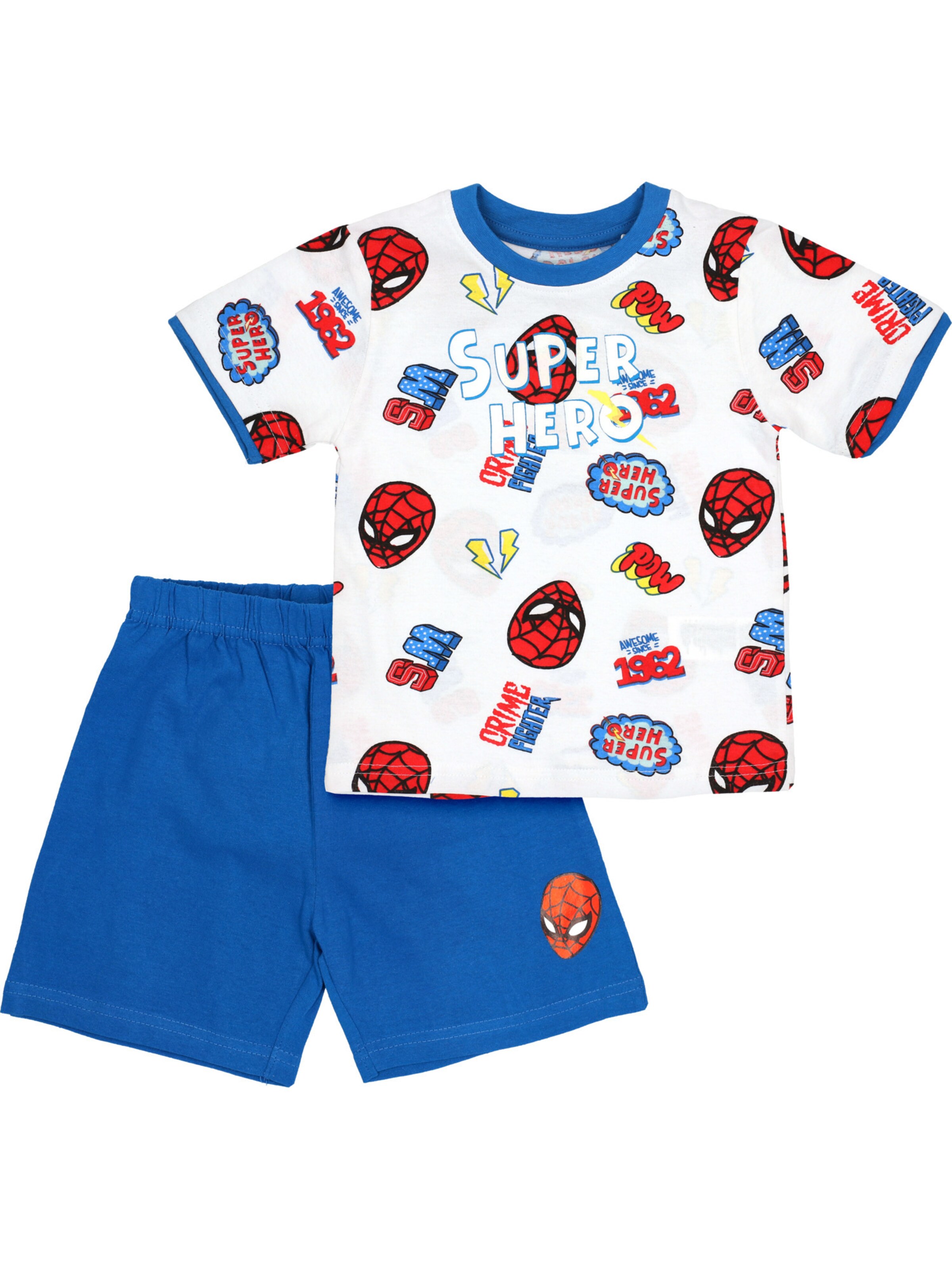 Baby Sweets Nachtkledij 'Spiderman' in Blauw: voorkant