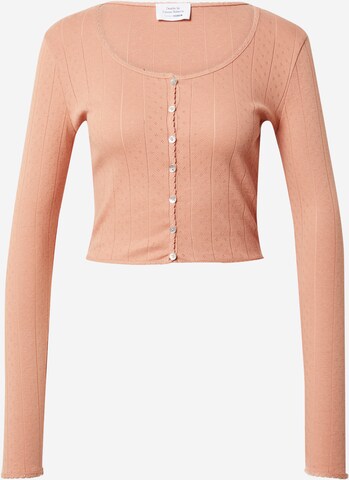 Cardigan 'Cami' Daahls by Emma Roberts exclusively for ABOUT YOU en marron : devant