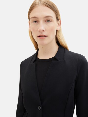 TOM TAILOR Blazer in Black