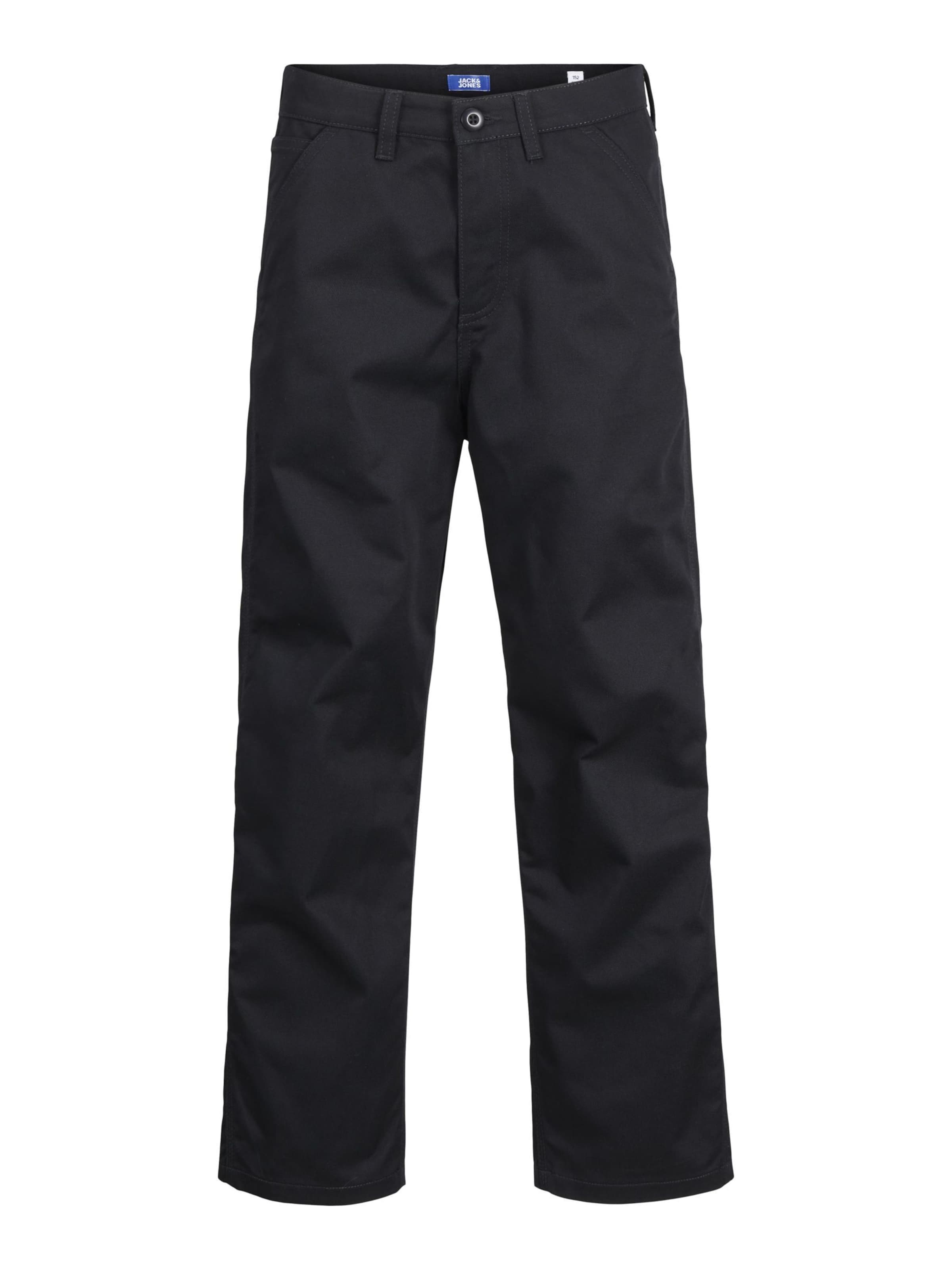 Jack & Jones Junior Loose fit Pants 'JPSTalex' in Black: front