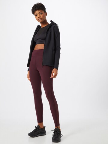ABOUT YOU Skinny Sports trousers 'Mina' in Red