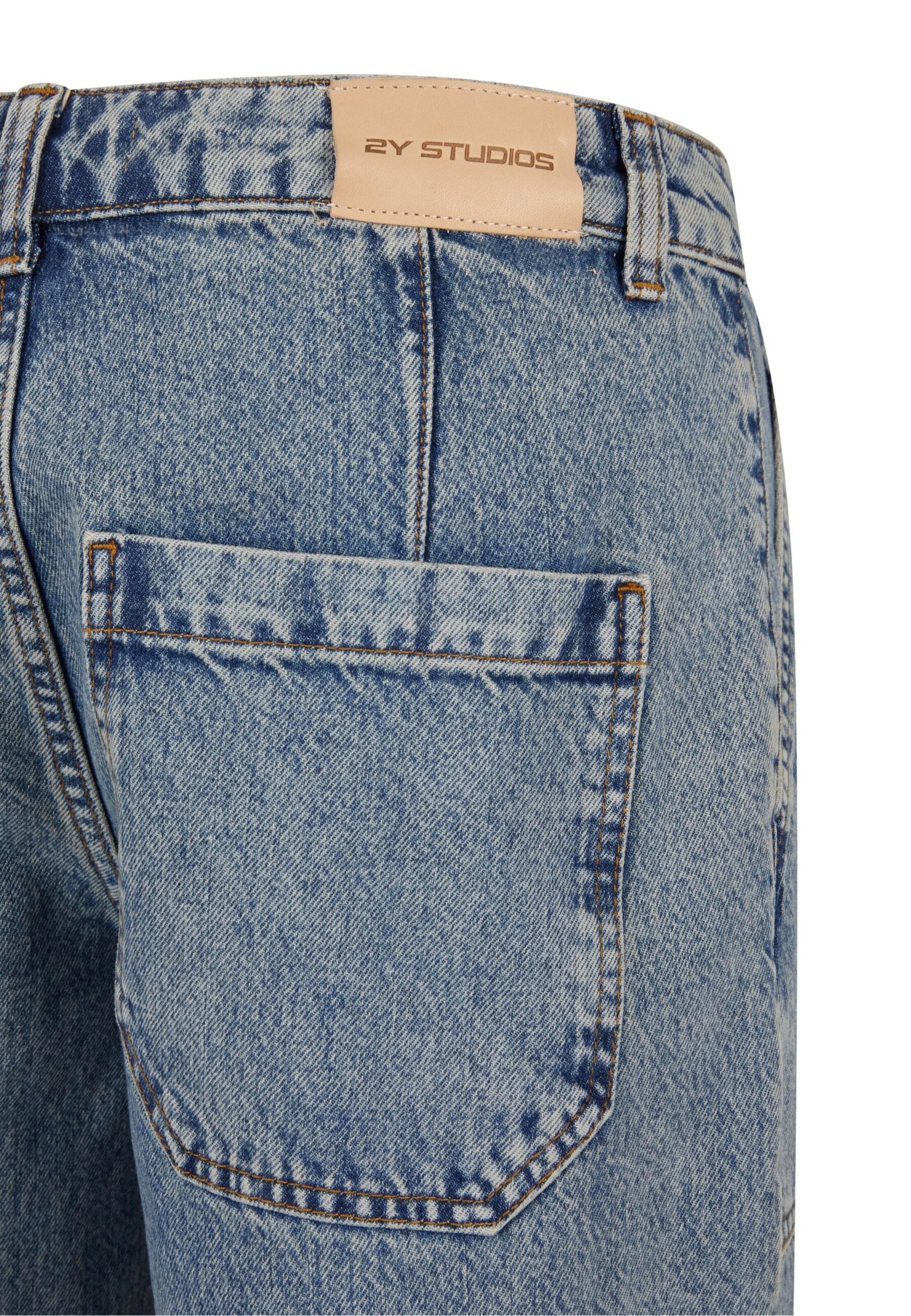 2Y Studios Lużny krój Bojówki 'Tali' w kolorze niebieski