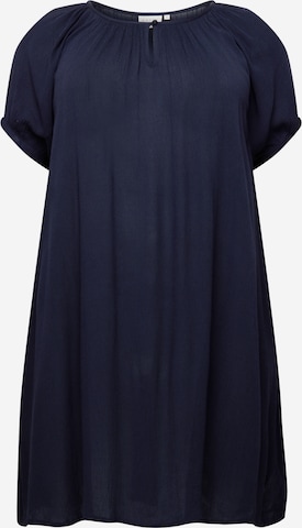KAFFE CURVE Tunic 'Cami' in Blue: front