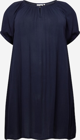 KAFFE CURVE Tuniek 'Cami' in Blauw: voorkant