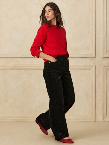 Next Wide Leg Hose in Schwarz