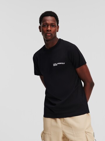 Maglietta di KARL LAGERFELD JEANS in nero: frontale