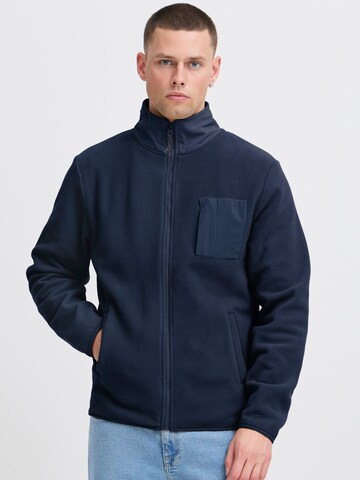 BLEND Fellimitatjacke ' BHBROOKS Sweatshirt zipp thru ' in Blau