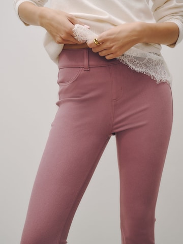 Next Bootcut Legginsy w kolorze różowy