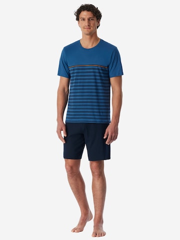 Pyjama court ' Nightwear Shorty ' uncover by SCHIESSER en bleu
