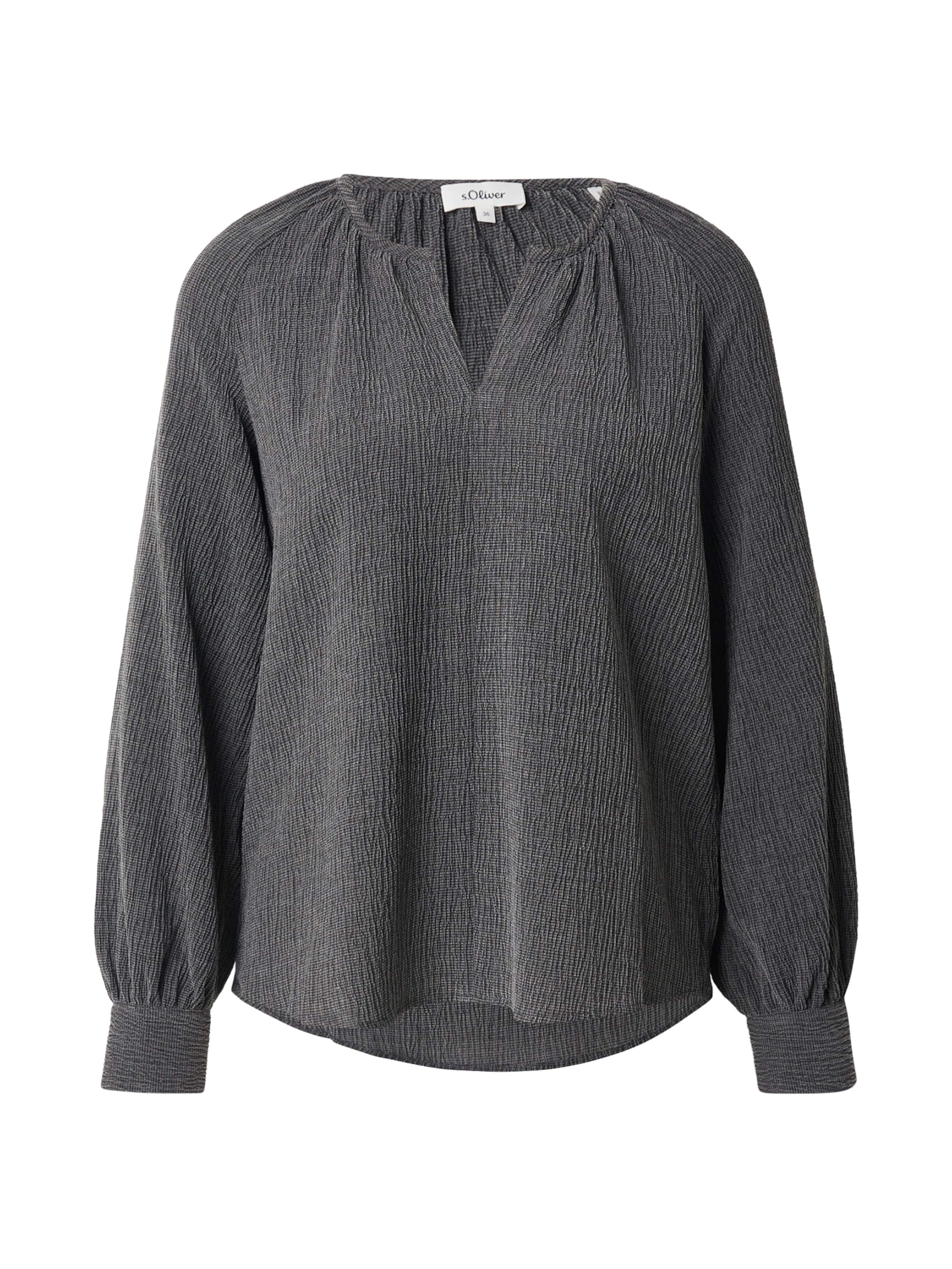 s.Oliver Bluse in Grau: Vorderseite