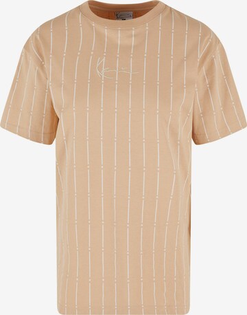 T-shirt Karl Kani en beige : devant