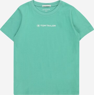 T-Shirt TOM TAILOR en vert : devant