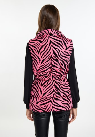 Gilet di faina in rosa