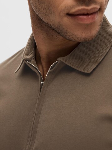 T-Shirt 'FAVE' SELECTED en marron
