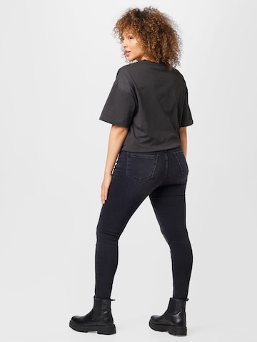 ONLY Carmakoma Slimfit Jeans 'Willy' in Schwarz