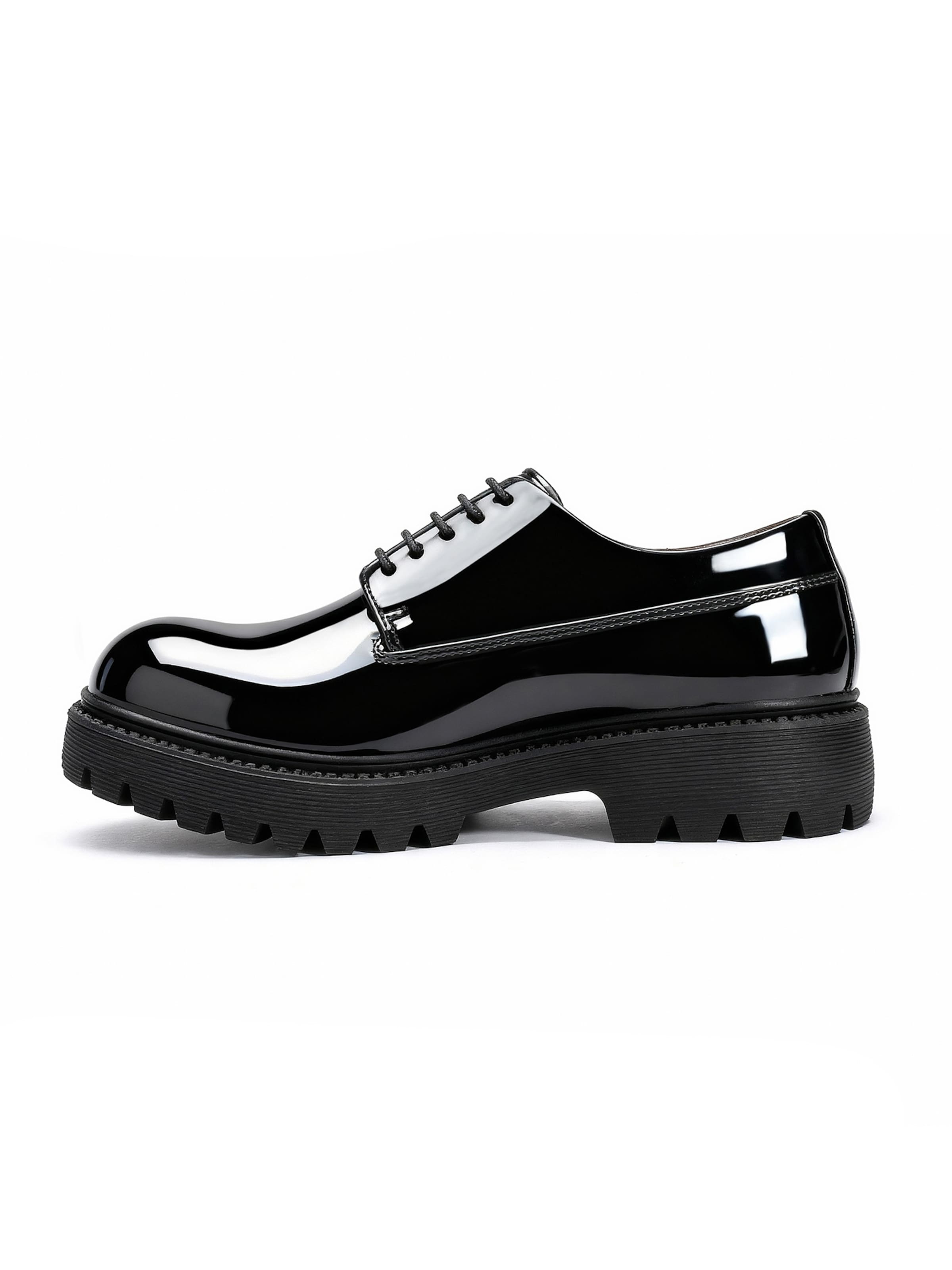 ALLTHEMEN Schnürschuh 'Schicht'‌‌‌ in Schwarz