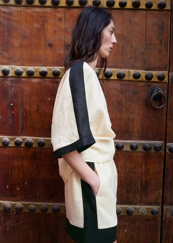 MANGO Blouse 'Morti' in Beige