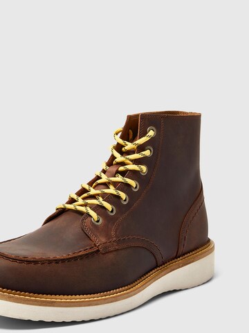 Bottines à lacets 'Teo' SELECTED en marron