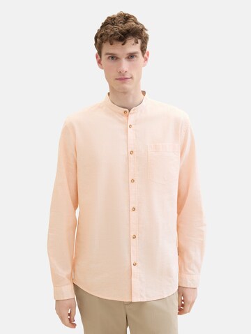 TOM TAILOR Regular fit Button Up Shirt in Orange: front