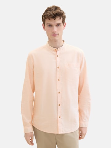 Coupe regular Chemise TOM TAILOR en orange : devant