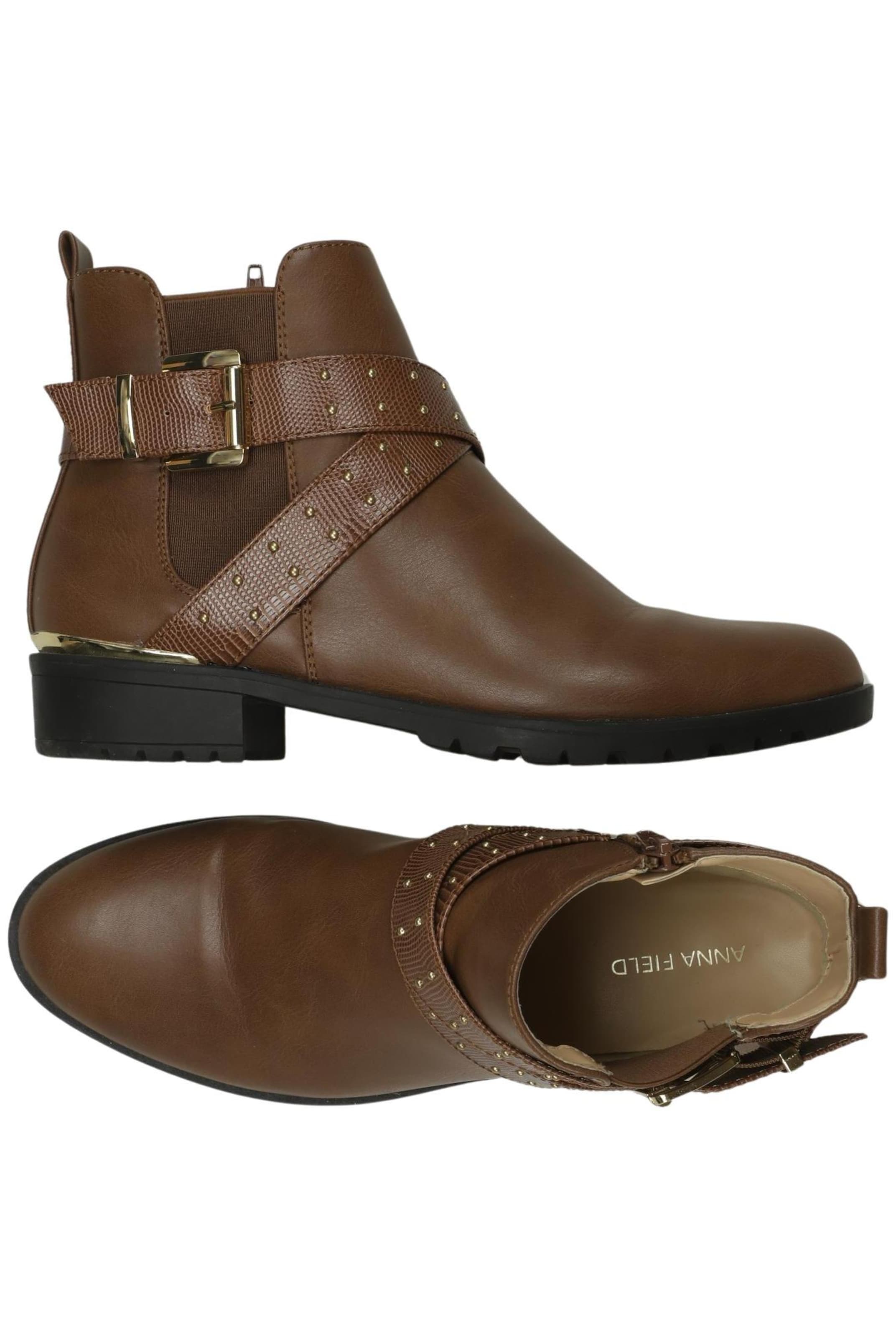 Anna Field Dress Boots in 39 in Brown: front