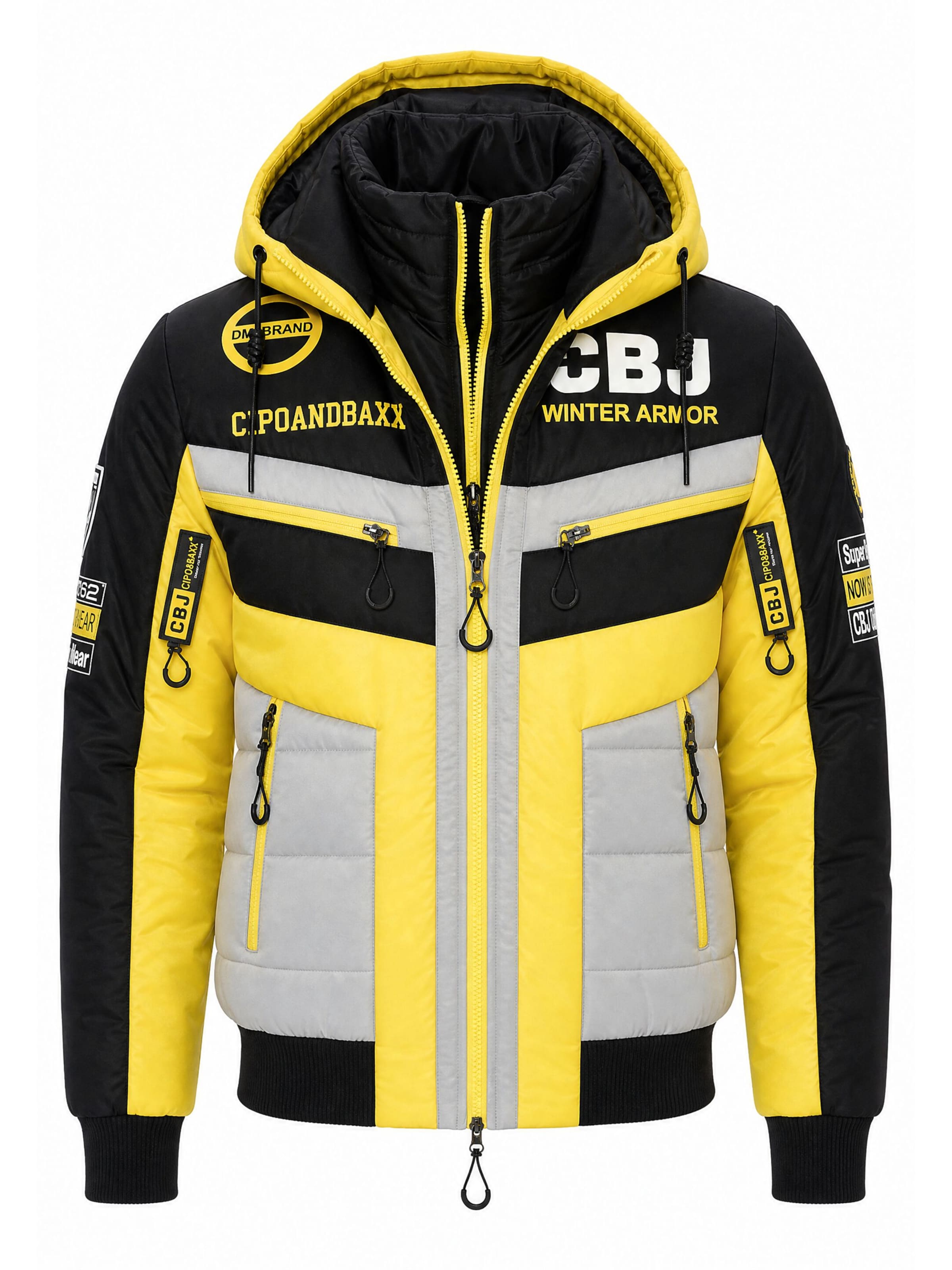 CIPO & BAXX Winter jacket in Black: front