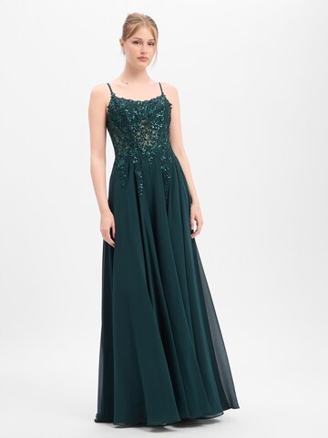 Robe de soirée Luxuar Fashion en vert : devant