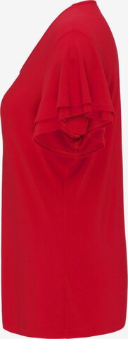 Goldner T-Shirt in Rot