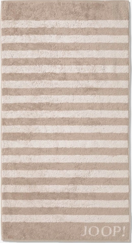 JOOP! Lille håndklæde 'Stripes' i beige: forside