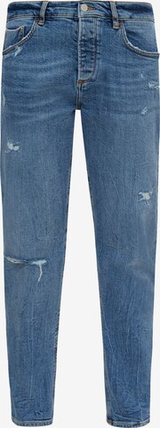 comma casual identity Regular Jeans in Blauw: voorkant