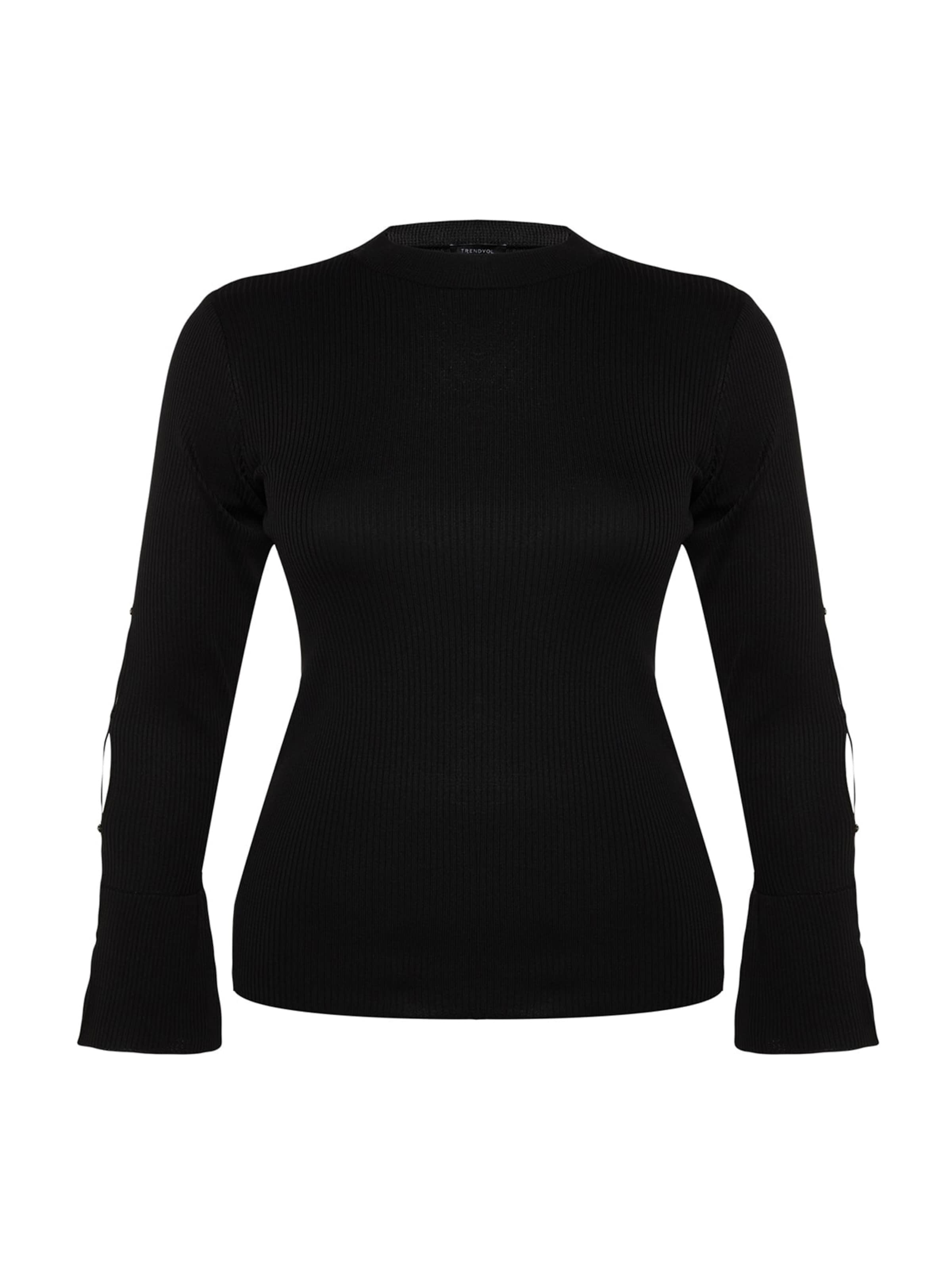 Trendyol Curve Pullover i sort: forside