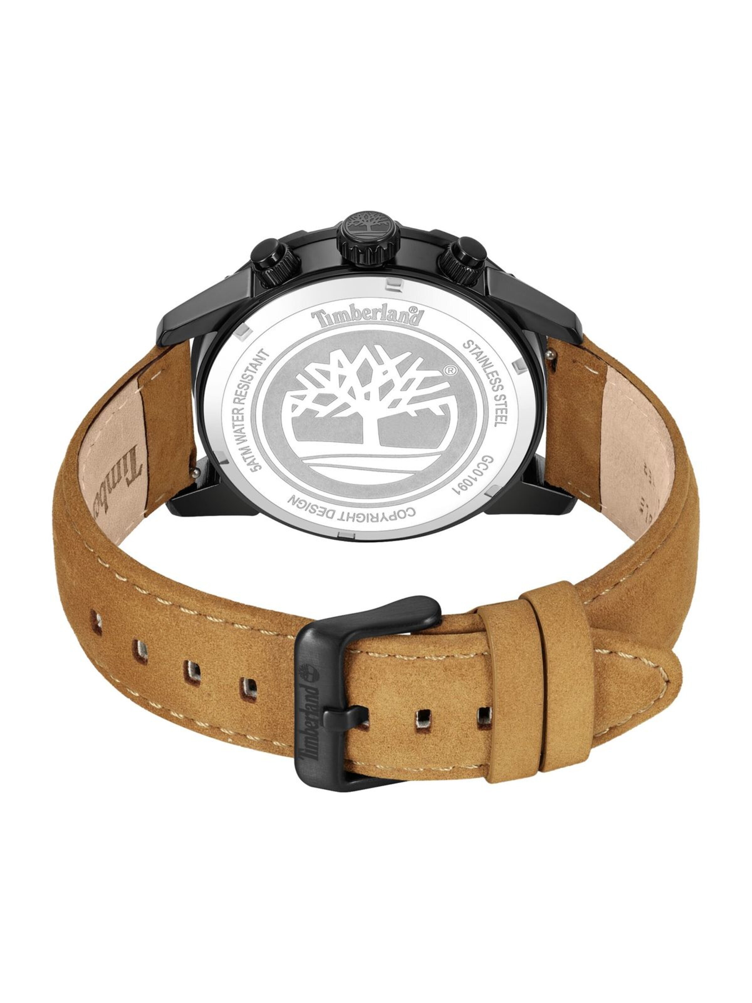 TIMBERLAND Analoguhr 'Chronograph Hampton Harbour'‌‌‌‌‌ in Braun